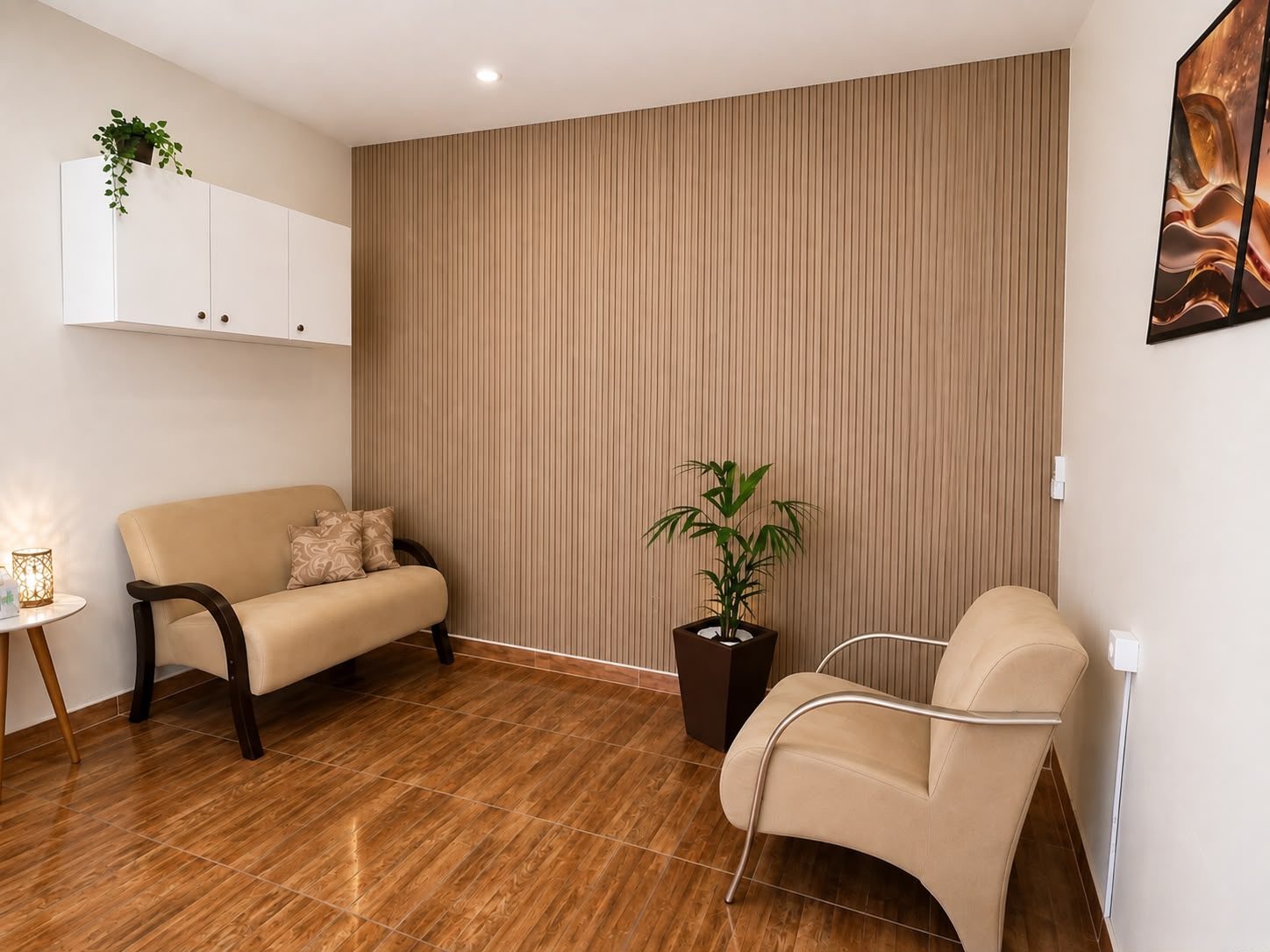 Ambiente acolhedor de consultório